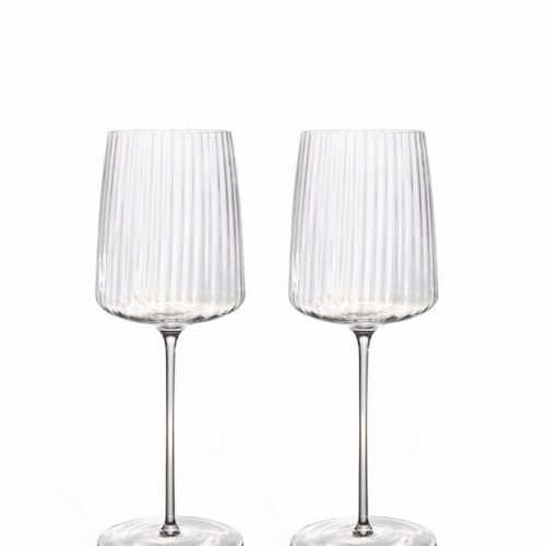 Gift set of two white wine glasses