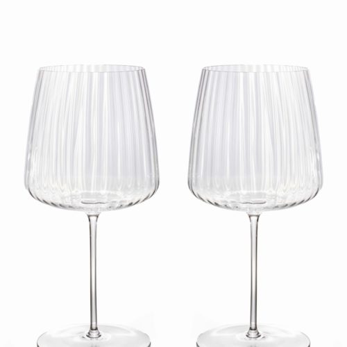 Gift set of two Burgunder wine glasses