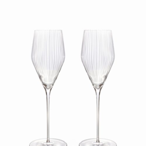Gift set of two Prosecco wine glasses