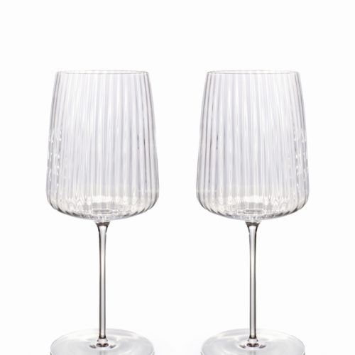 Gift set of two universal wine glasses