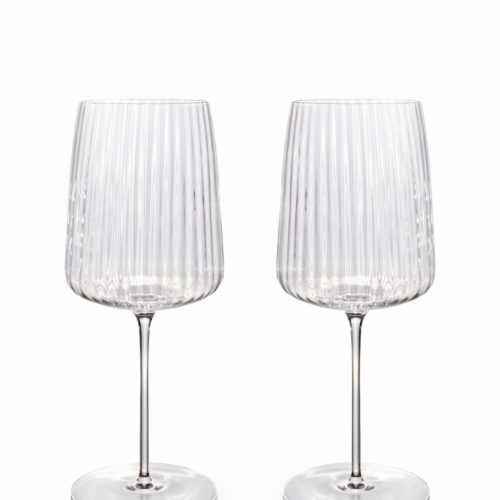 Gift set of two universal wine glasses