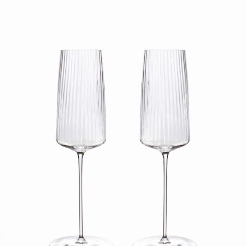 Gift set of two Champagne flutes